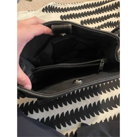BRIGHTON WESTERN PURSE Vintage black purse braided handles - Picture 4 of 6